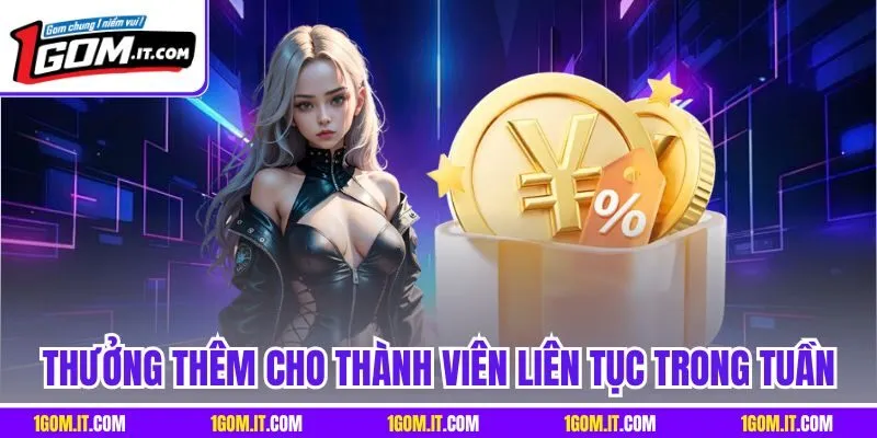 Thưởng thêm cho thành viên liên tục trong tuần